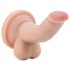Dr. Skin 4 - Naturlig dildo med sugkopp och kulor (12 cm)