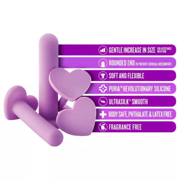Blush Wellness - vaginalutvidgningsset - silikon - lila