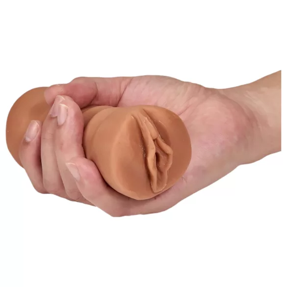 M For Men Sofia - masturbator med vibration - naturfärg