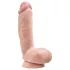 blush Dr. Skin Glide verklighetstro dildo - 21,5 cm, med pung