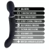 Blush Lush - 2‑i‑1 wand- och G-punktsvibrator (svart)