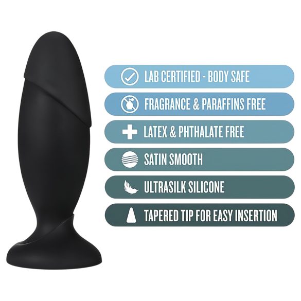 Anal Adventures Platinum Rocket - stor analplugg - svart