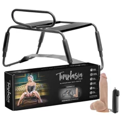 Temptasia - sexstol med vibrator - svart/natur