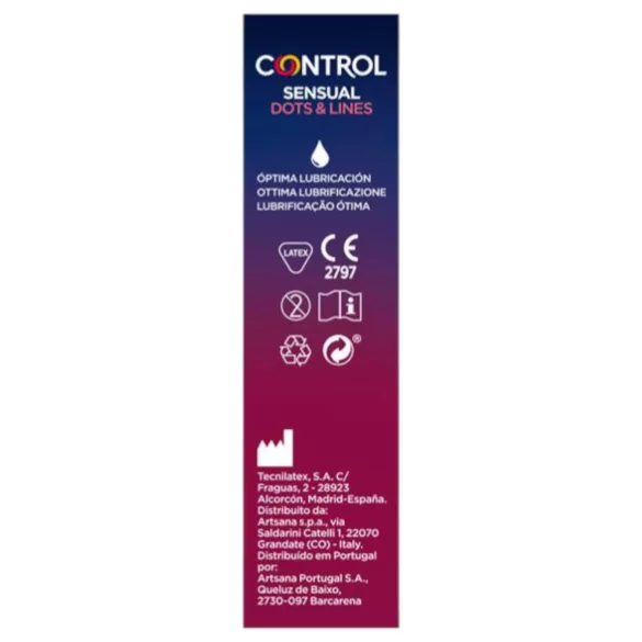 Control - kondom räfflad nopprad - 12 st
