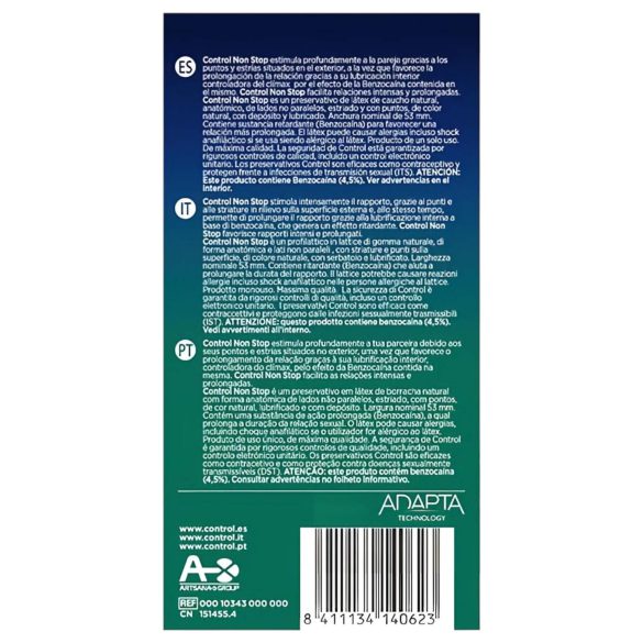 Control - ribbad kondom med fördröjd effekt (12 st)