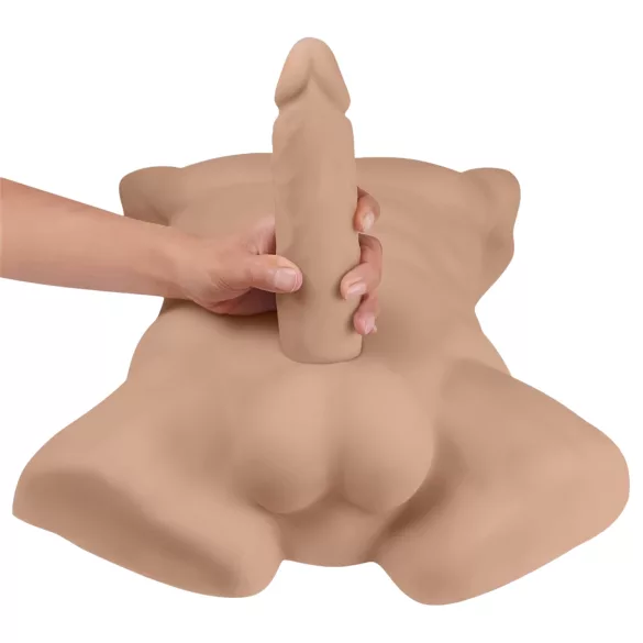 Silexd Apollo - manlig torskulptur - realistisk - mörk hudfärg