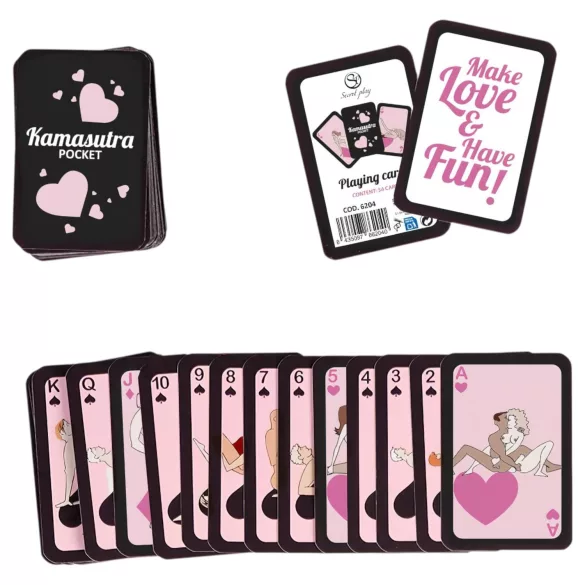 Secret Play Pocket Kamasutra - sexpositionskortlek (54 kort)