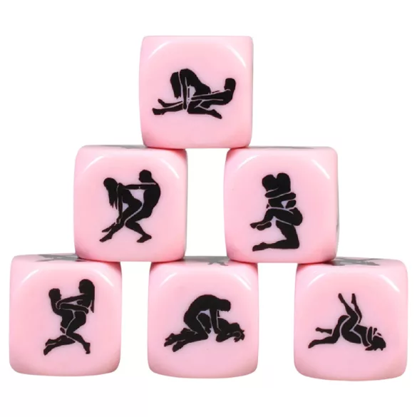 Secret Play - Kamasutra sexställnings‑tärning (rosa)