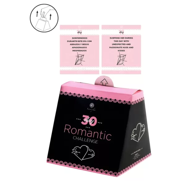 Secret Play 30 Day Romantic Challenge - romantisk utmaning kortspel (engelska, spanska)