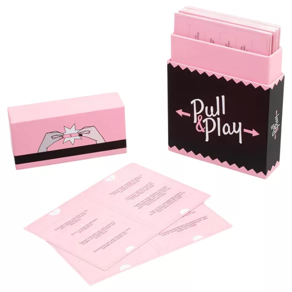 Secret Play Pull & Play - erotisk kortspel för par (50 kort) - på 7 språk