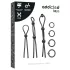 Addicted Toys - penisring set silikon 7-pack svart