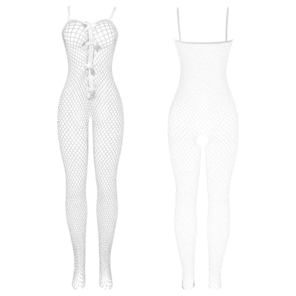 Subblime 951740 - spetsig nätoverall med rosett (vit) - S-L