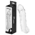 Addicted Toys - penishylsa med pung-/erektionring - 22 cm (transparent)