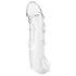 Addicted Toys - penishylsa med pung-/erektionring - 22 cm (transparent)