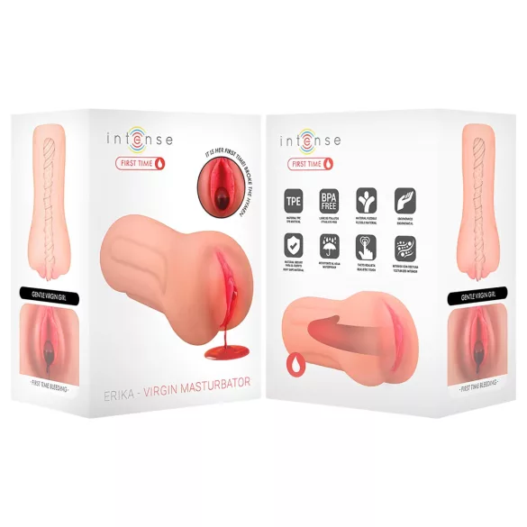 Intense First Time Erica - realistisk onaniprodukt - mödom - hudfärgad