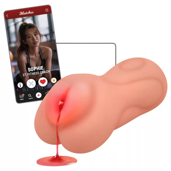 Intense First Time Sophie - realistisk vagina masturbator - oskuld - hudfärgad