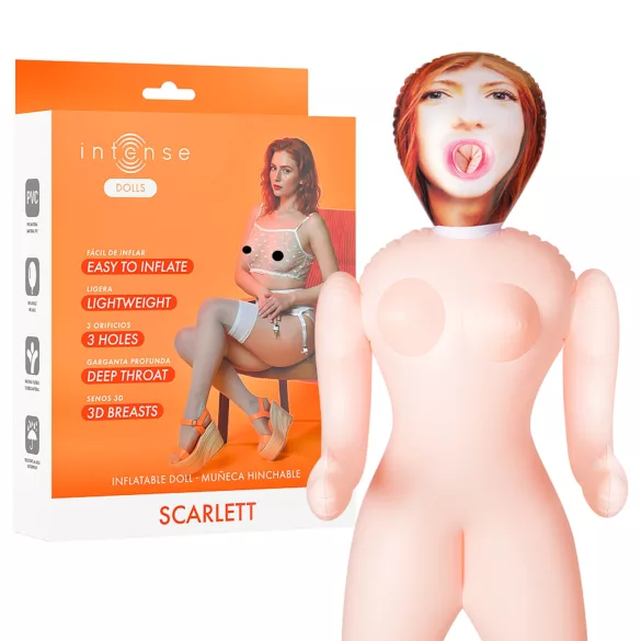 Intense Dolls Scarlett - uppblåsbar sexleksaksdocka - gummi