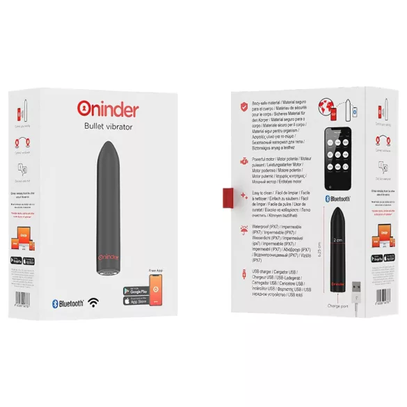 Oninder - App-styrd vibrator (svart)