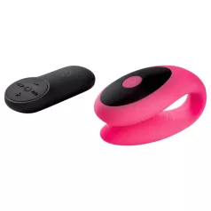 Virgite - parvibrator med fjärrkontroll (svart/rosa)