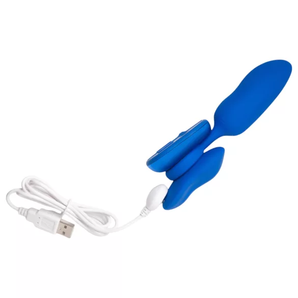 Platanomelón Mobi - vibrator set med fjärrkontroll - uppladdningsbar blå 2 delar