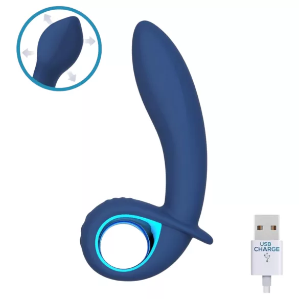 INTOYOU Palha - uppladdningsbar, uppblåsbar vibrator (blå)