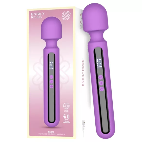 Engily Ross Aura - vibrator med uppladdningsbar massagefunktion - lila