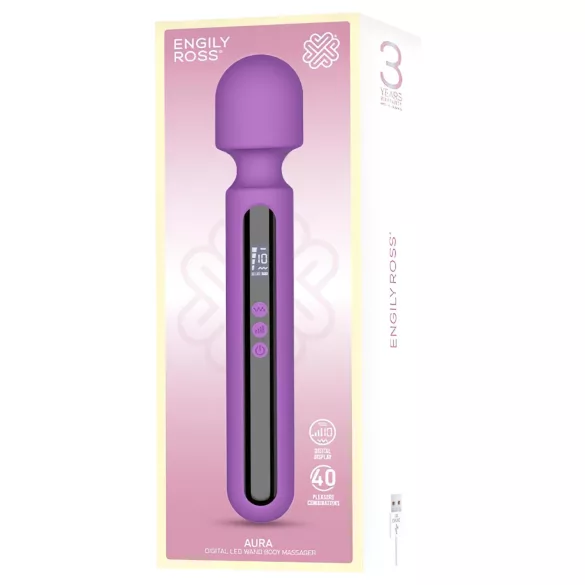 Engily Ross Aura - vibrator med uppladdningsbar massagefunktion - lila