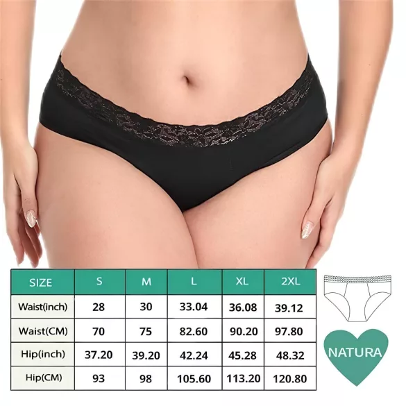Adalet Natura Super - menstruationstrosa - svart