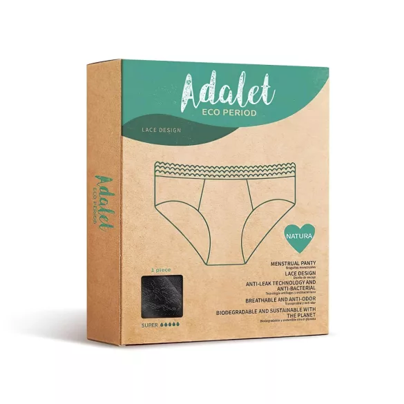 Adalet Natura Super - menstruationstrosa - svart