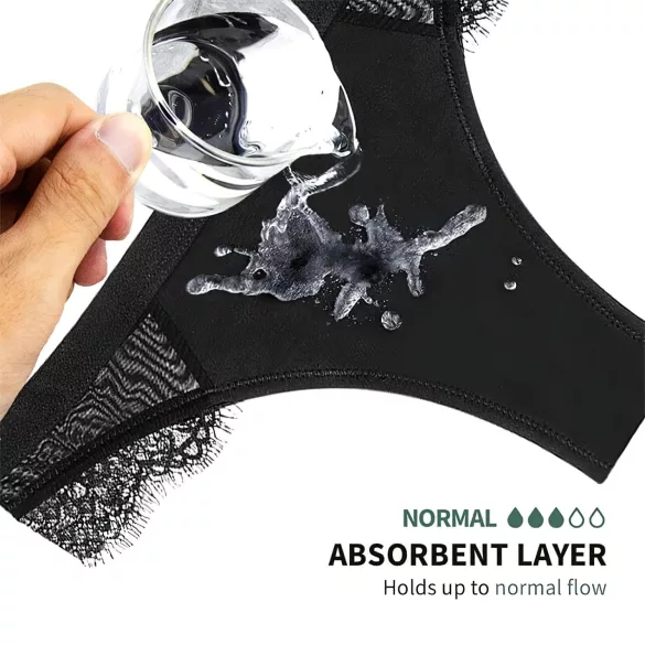Adalet Flora Normal - menskalsonger - normal uppsugningsförmåga - svart - L