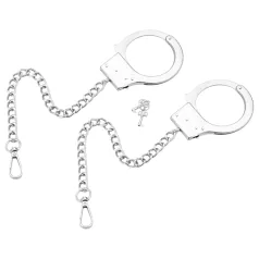   LateToBed - bondagebojor - separata handbojor - metall silver