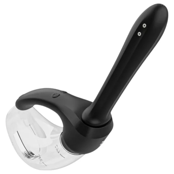 Afterdark - automatisk analdusch med vibration - genomskinlig