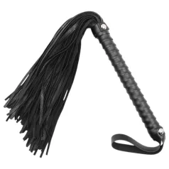 Latetobed - piskrappa med textur - svart - 48 cm