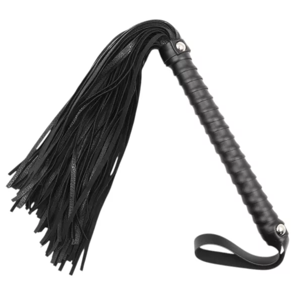 Latetobed - piskrappa med textur - svart - 48 cm