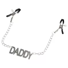 LateToBed Daddy - bröstvårtsklämma - silver