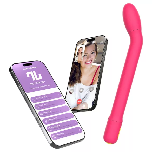Adalet Gently - G-punkts- och prostatavibrator - appstyrd silikon rosa