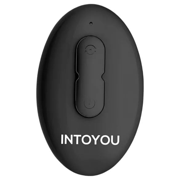 IntoYou Bruce - roterande prostatavibrator med radiofjärrkontroll och dubbel ring (svart)