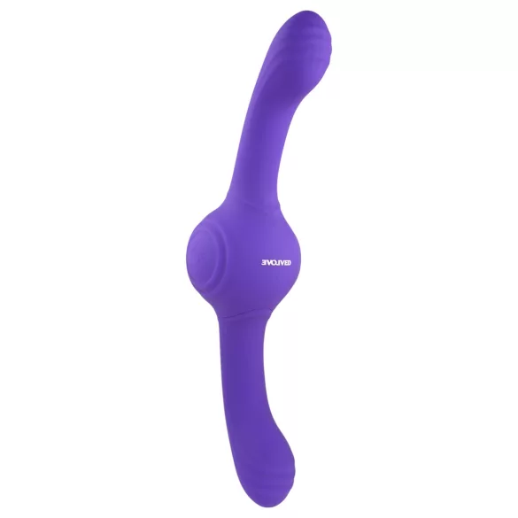 Evolved - dubbel vibrator med roterande funktion - uppladdningsbar lila
