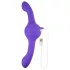 Evolved - dubbel vibrator med roterande funktion - uppladdningsbar lila