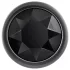Evolved Black Gem - analpluggset metall svart sten silver