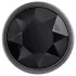 Evolved Black Gem - analpluggset metall svart sten silver