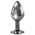 Evolved Black Gem - analpluggset metall svart sten silver