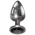 Evolved Black Gem - analpluggset metall svart sten silver