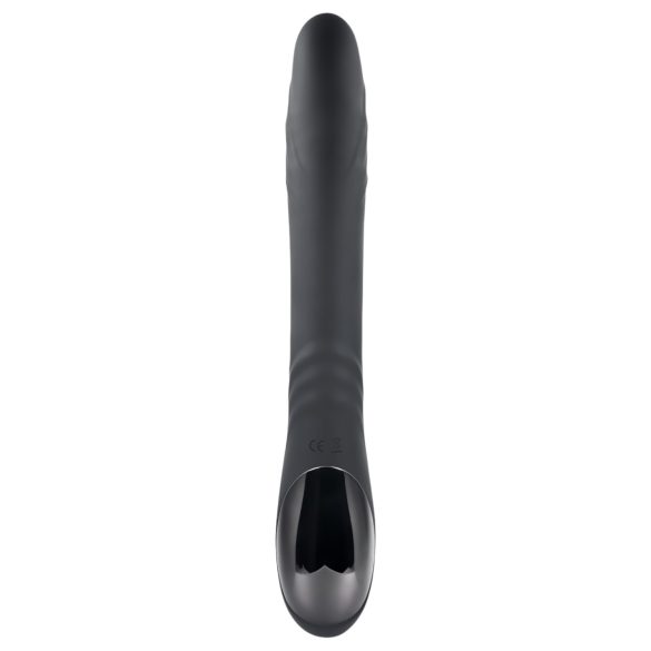 Playboy Rapid Rabbit - vibrator med klitorisstimulator - uppladdningsbar - svart