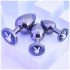 Playboy - analpluggsset - 3 delar (silver)