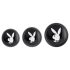 Playboy - analpluggsset - 3 delar (silver)