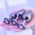 Playboy - analpluggsset - 3 delar (silver)