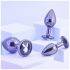 Playboy - analpluggsset - 3 delar (silver)