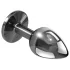Playboy Tux - analplugg - liten - silver