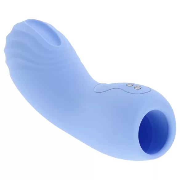 Evolved - finger vibrator - texturerad - blå